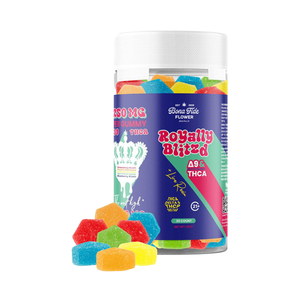 Bona Fide Flower Blitz Blend THC Gummies I 7500mg