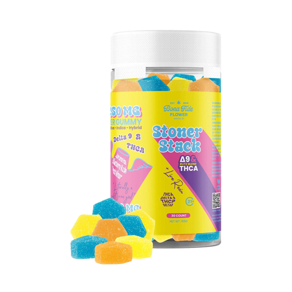 Bona Fide Flower Blitz Blend THC Gummies I 7500mg