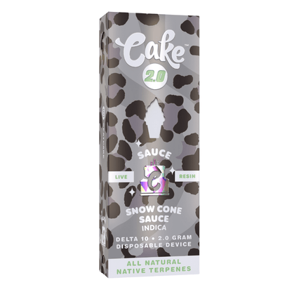 Cake Animal Print Live Resin Delta 10 THC Disposable Vape | 2G/5CT/PK