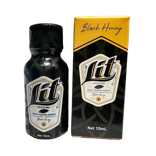 Lit Culture Kratom Extract Shot 15ml - Black Honey - Box of 12