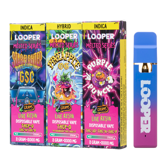 DIMO LOOPER MELTED SERIES 2G DISPOSABLE VAPE - 5 Pack