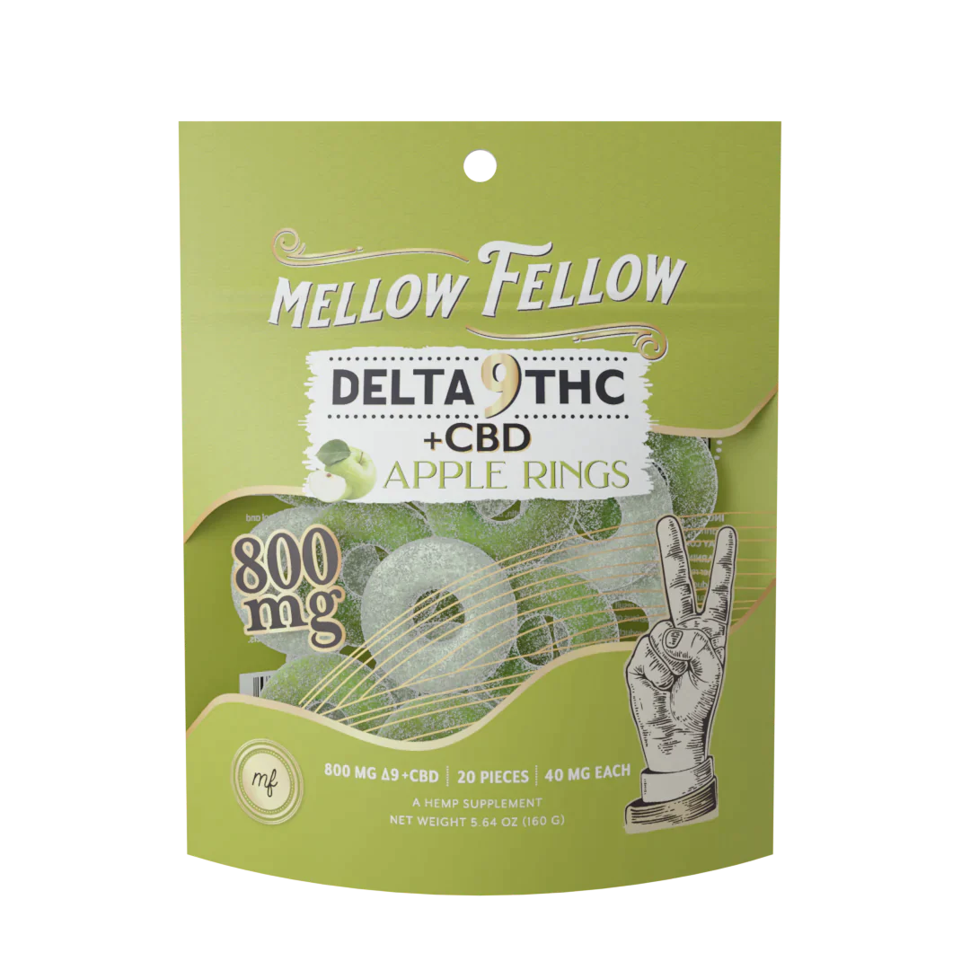 Mellow Fellow Premium Delta 9 THC + CBD Gummies I 800mg