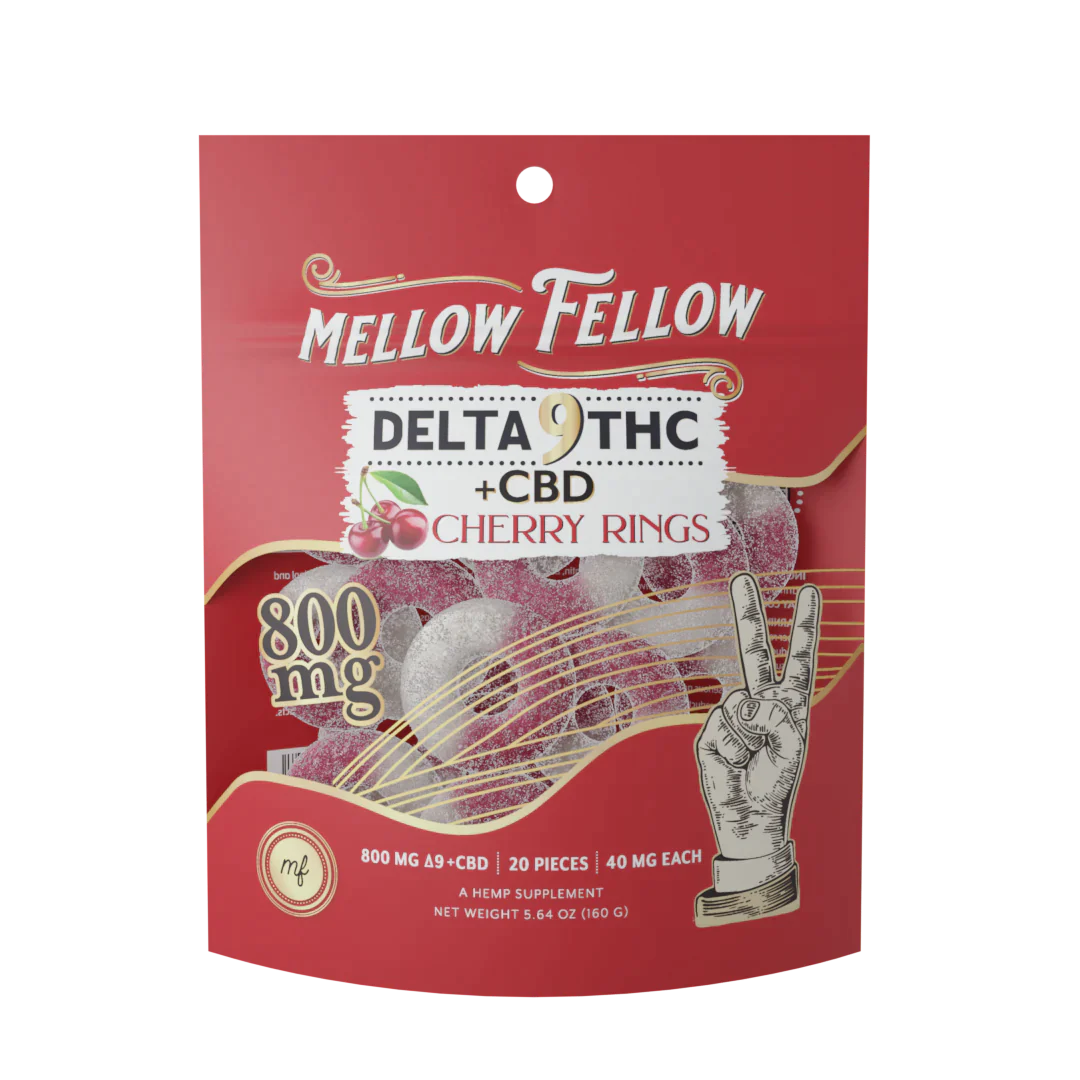 Mellow Fellow Premium Delta 9 THC + CBD Gummies I 800mg
