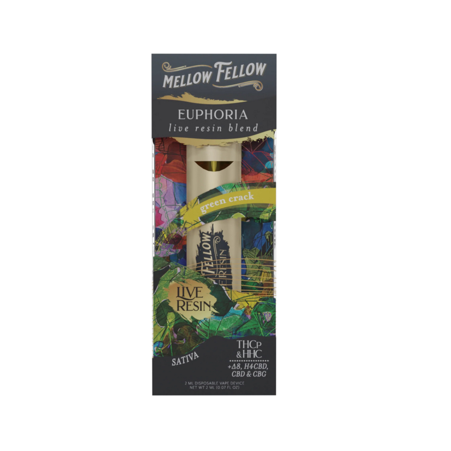 Mellow Fellow Live Resin Premium Blend 2ML Disposable Vape Device I 6CT