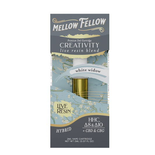 Mellow Fellow Live Resin Premium Blend Vape Cartridges I 2ML/6CT/PK