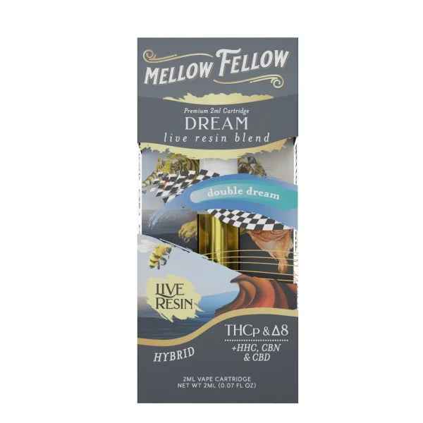 Mellow Fellow Live Resin Premium Blend Vape Cartridges I 2ML/6CT/PK