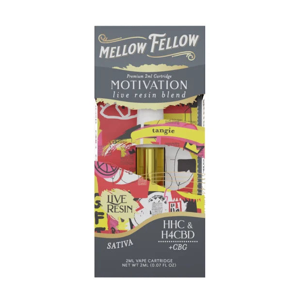 Mellow Fellow Live Resin Premium Blend Vape Cartridges I 2ML/6CT/PK