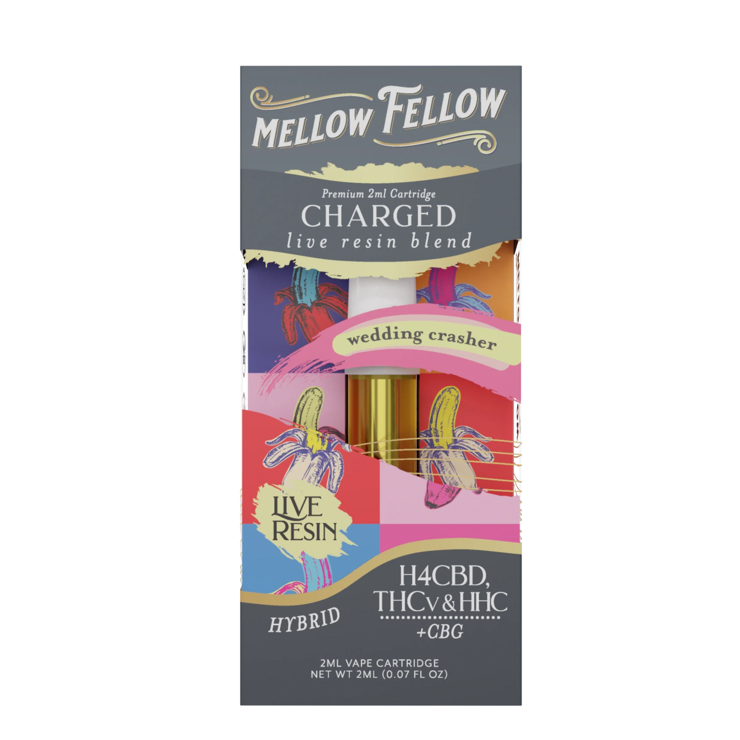 Mellow Fellow Live Resin Premium Blend Vape Cartridges I 2ML/6CT/PK