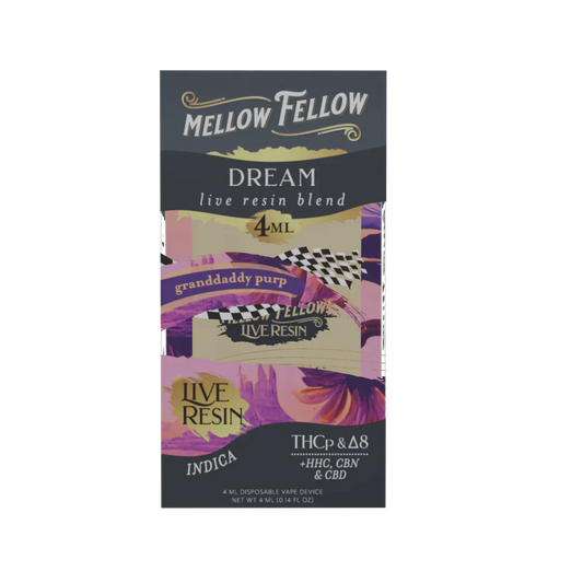 Mellow Fellow LIVE RESIN Premium Blend Disposable Vape Device I 4ML/6CT/PK