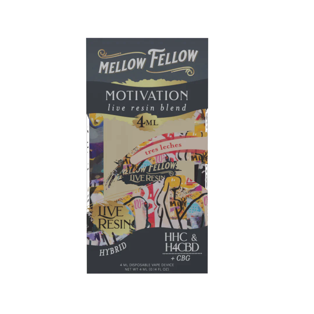 Mellow Fellow LIVE RESIN Premium Blend Disposable Vape Device I 4ML/6CT/PK