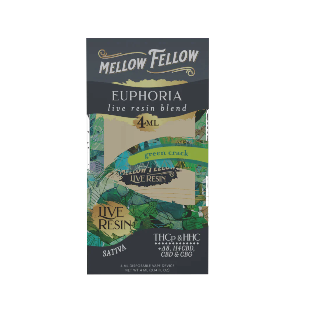 Mellow Fellow LIVE RESIN Premium Blend Disposable Vape Device I 4ML/6CT/PK