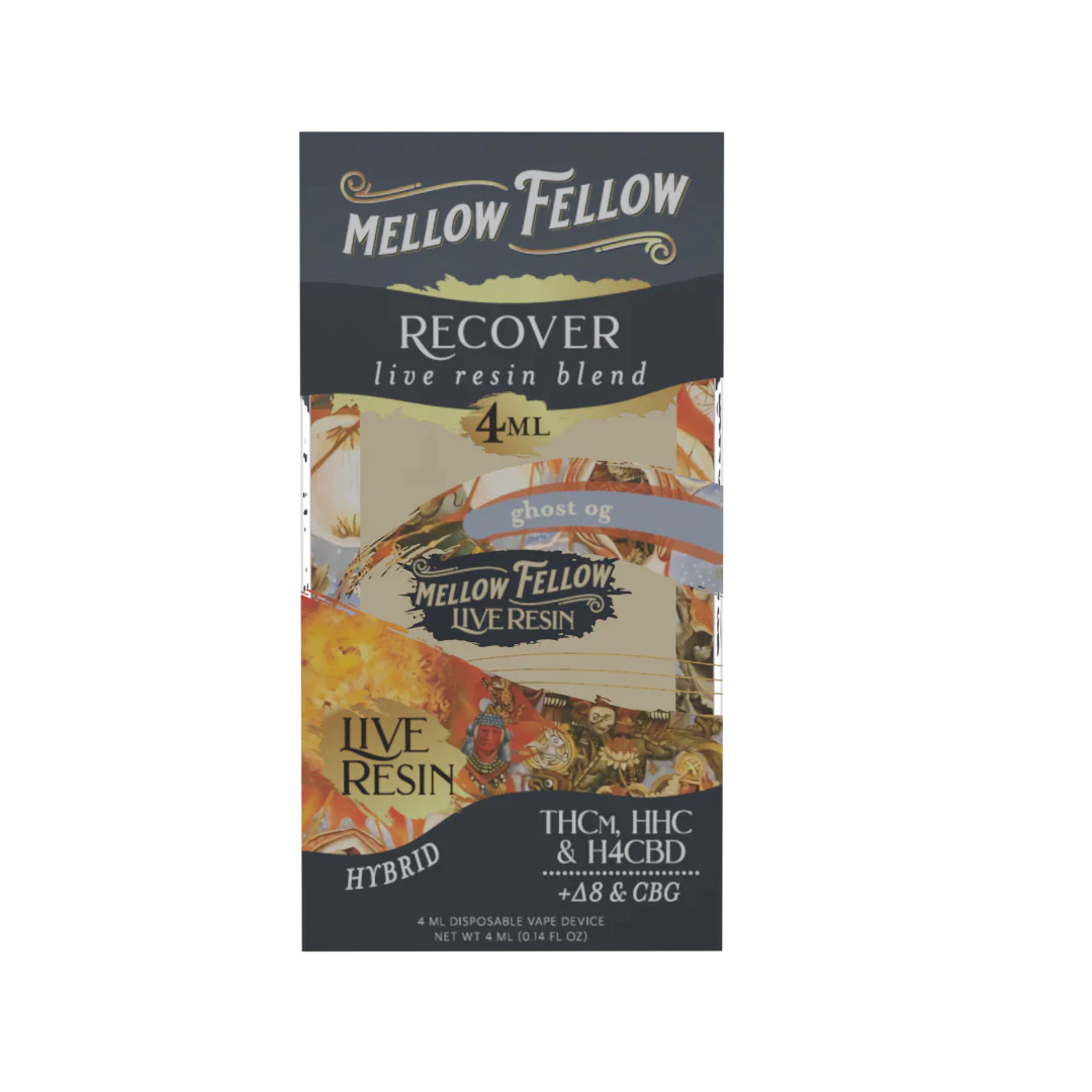 Mellow Fellow LIVE RESIN Premium Blend Disposable Vape Device I 4ML/6CT/PK