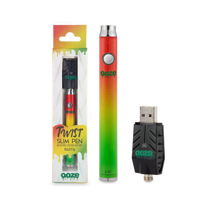 Ooze TWIST SLIM Vape Pens Variable Voltage Vape Pen Battery 320 mAh