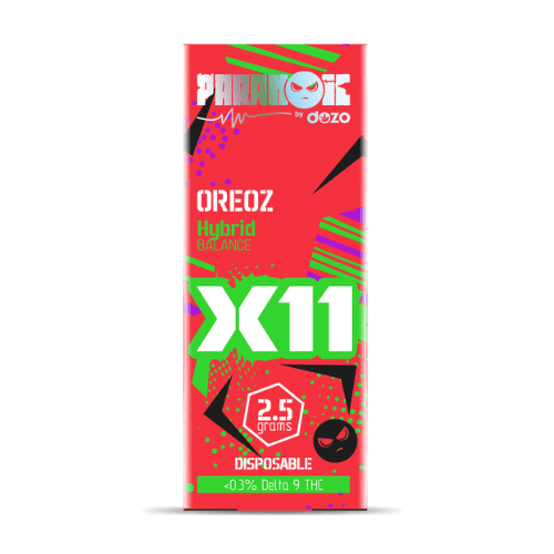 Dozo Paranoic X11 Live Resin Disposable I 2.5G/5CT/PK