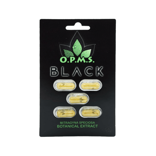 O.P.M.S.® Black Kratom Extract Capsules (5 Count)