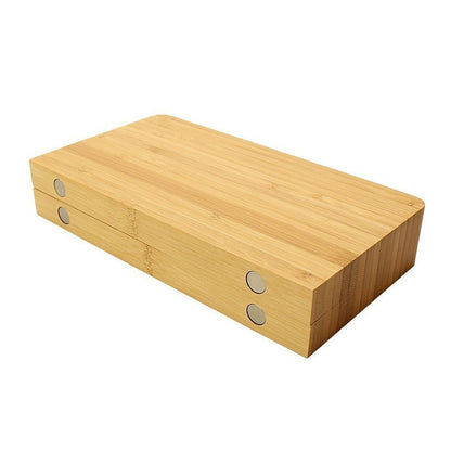 Raw Bamboo Backflip Magnetic Rolling Tray - Bamboo