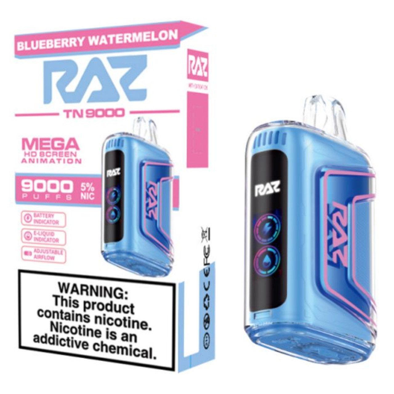 RAZ TN9000 DISPOSABLE VAPE 5% NICOTINE