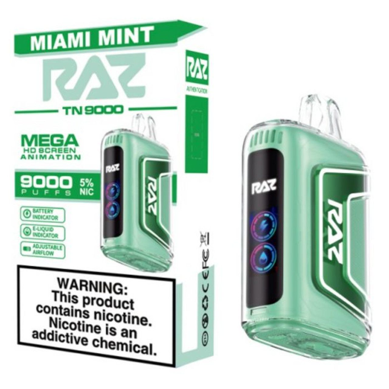 RAZ TN9000 DISPOSABLE VAPE 5% NICOTINE