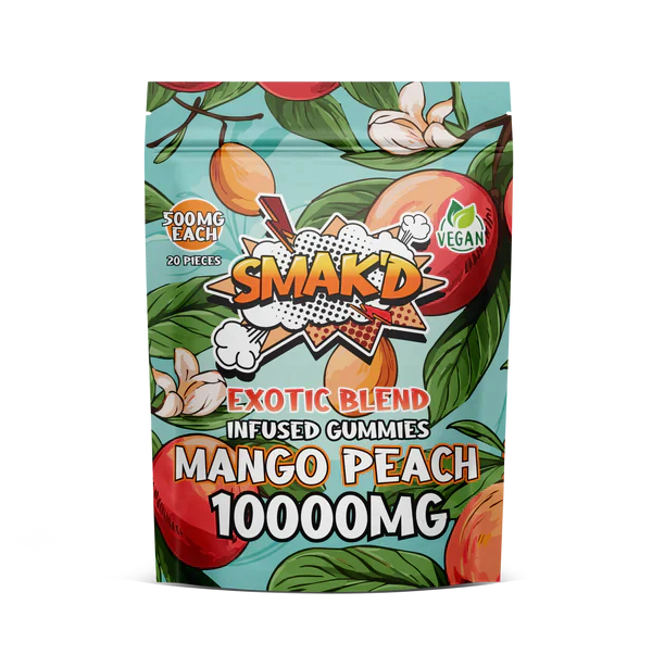 Smak'd Exotic Blend THC Infused Gummies I 10000mg - Display of 6